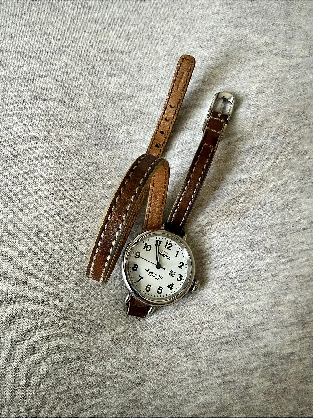 Shinola The Birdy Double Wrap Brown Watch